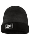 Sportswear Futura Patch Cuffed Beanie Black - NIKE - BALAAN 1