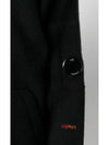 Men's Lens Wool Hooded Zip-Up Black - CP COMPANY - BALAAN.