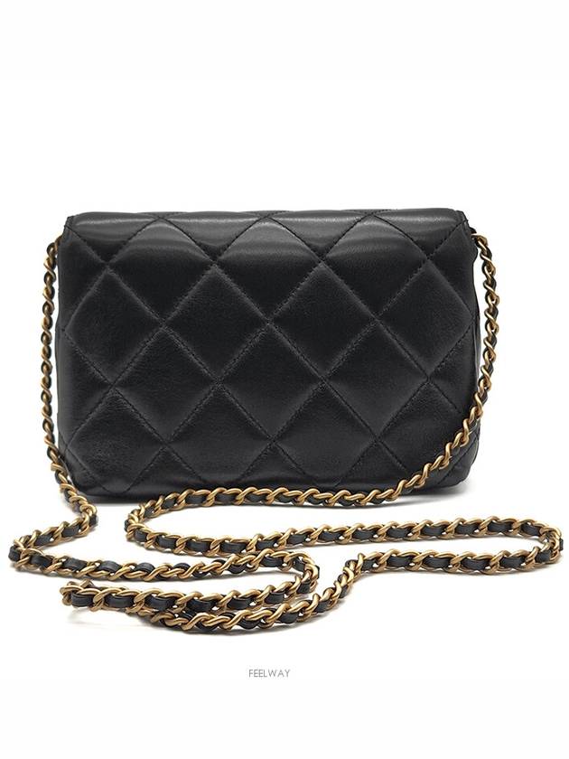 Pearl logo decorated flap bag AS4986 L391696 - CHANEL - BALAAN 3