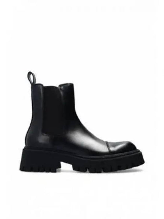 Men's Tractor Leather Platform Chelsea Boots Black - BALENCIAGA - BALAAN 2