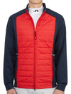 Men's Kenny Hybrid Padded Jacket Red - J.LINDEBERG - BALAAN 3