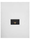 Saffiano Metal Logo Card Wallet Black - PRADA - BALAAN 2