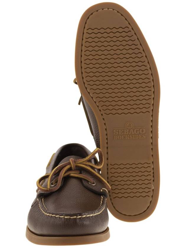 PORTLAND - Moccasin with grained leather - SEBAGO - BALAAN 5