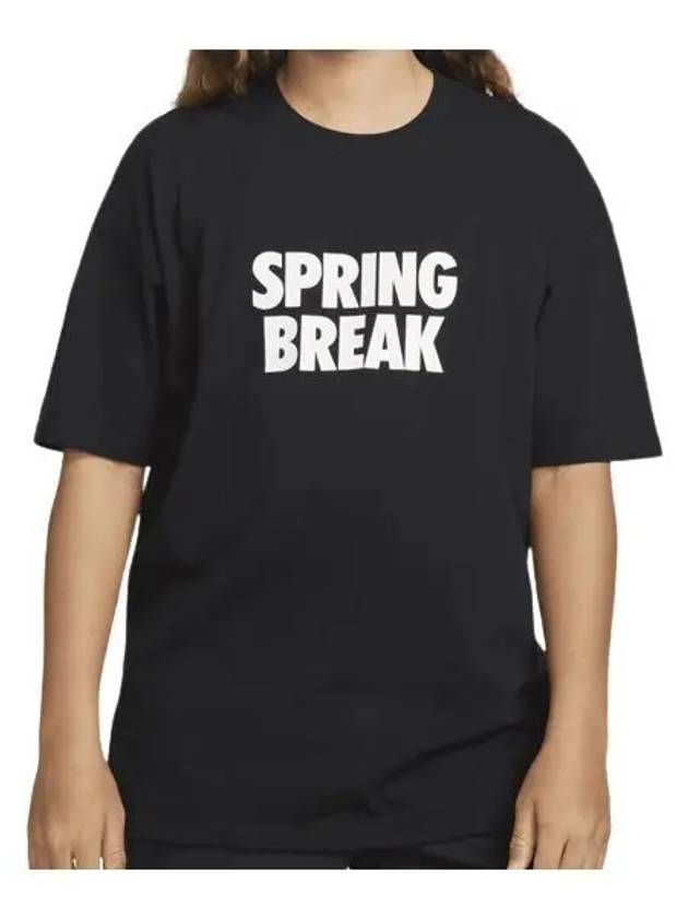 Spring Break Print Short Sleeve T-Shirt Black - NIKE - BALAAN 2