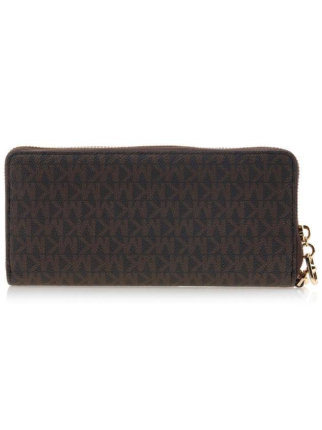 Parker Large Logo Continental Long Wallet Brown - MICHAEL KORS - BALAAN 4