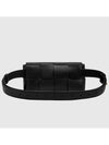 Intrecciato Small Cassette Belt Bag Black - BOTTEGA VENETA - BALAAN 8