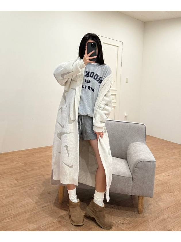 Hooded Long Cardigan FD4282 105 Cream WOMENS Euro Fit - NIKE - BALAAN 3