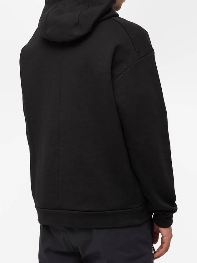 Ghost Piece Cotton Fleece Hoodie Black - STONE ISLAND - BALAAN 4