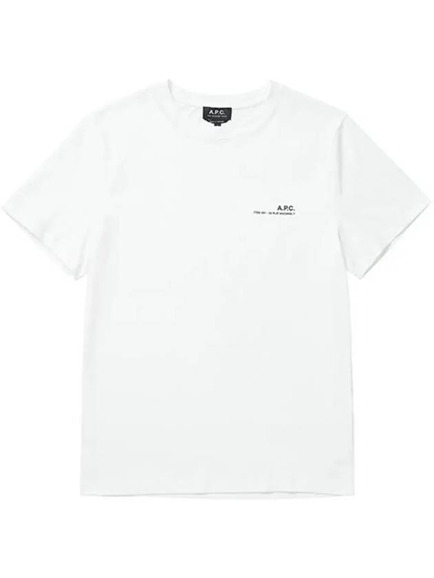 Men's Item Logo Cotton Short Sleeve T-Shirt White - A.P.C. - BALAAN 4