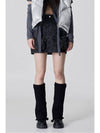 Nylon Pocket Zipper Short H-line Skirt Black - DIAIRE - BALAAN 4