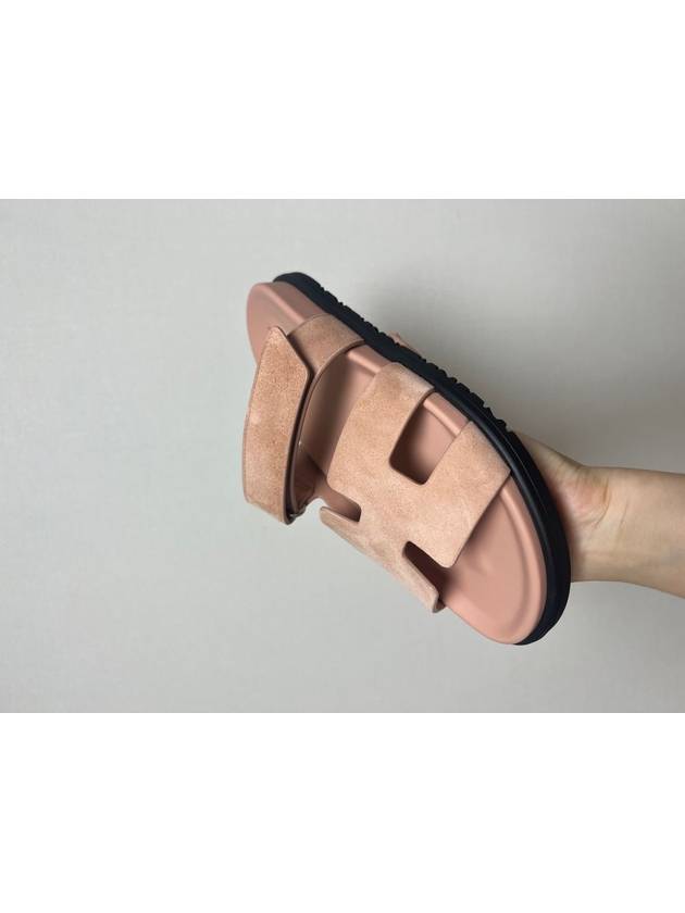 Chypre sandals suede nude pink - HERMES - BALAAN 2