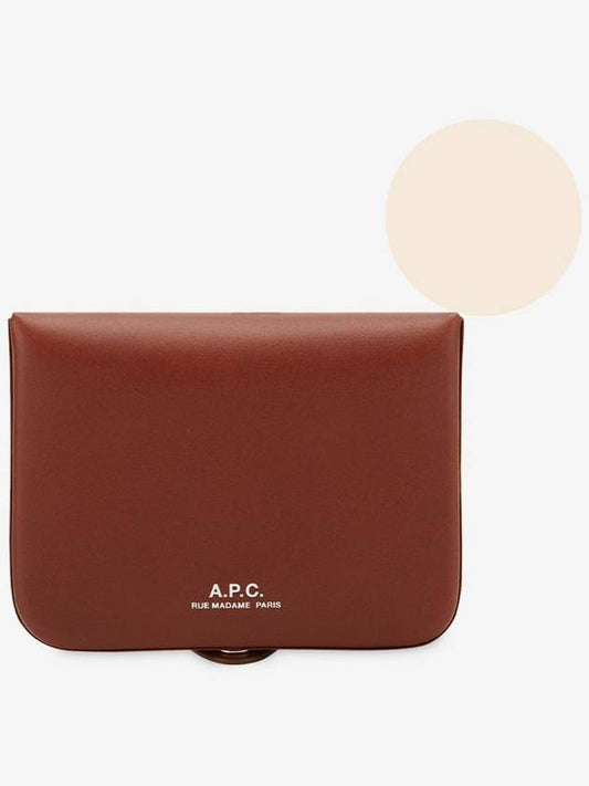 Josh Leather Coin Wallet Hazelnut - A.P.C. - BALAAN 2