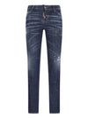 Jennifer Destroy Straight Jeans Navy - DSQUARED2 - BALAAN 2