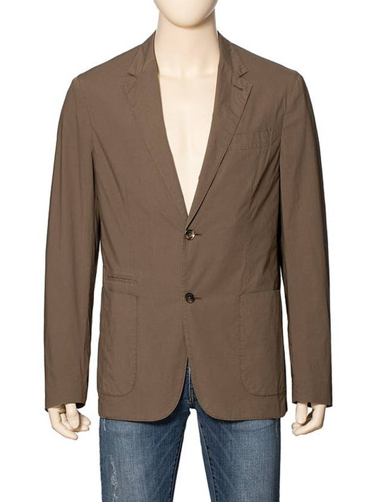 Men's Cotton Jacket Brown UCC 90 GDRE - ERMENEGILDO ZEGNA - BALAAN 1