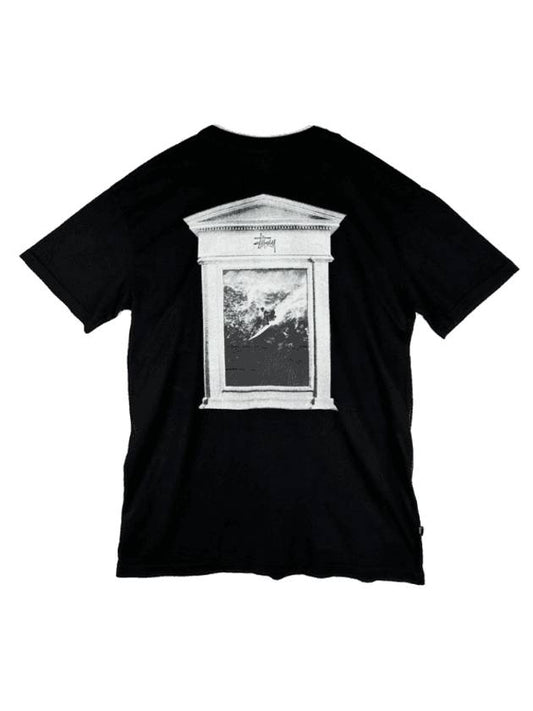 Surf Tomb 50 50 Short Sleeve T-Shirt Black - STUSSY - BALAAN 1