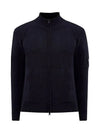 Lambswool GRS Zipped Cardigan Black - CP COMPANY - BALAAN 4