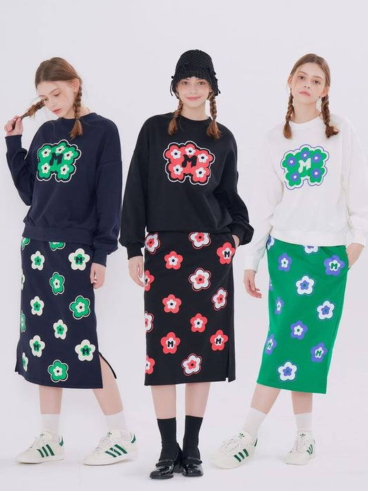 MET Flower Sweatshirt Skirt Set - METAPHER - BALAAN 1