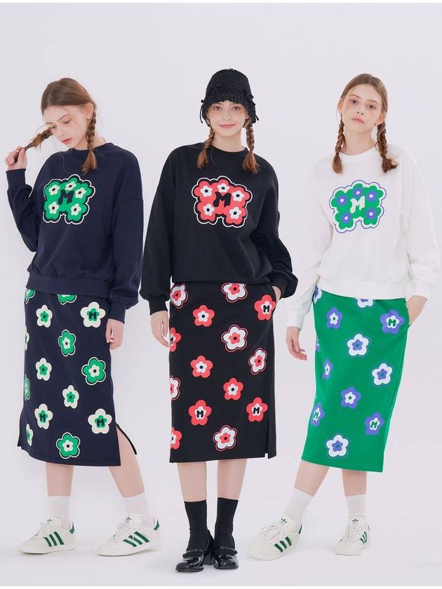 MET Flower Sweatshirt Skirt Set - METAPHER - BALAAN 1