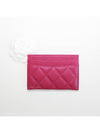 Classic card holder fuchsia gold caviar AP0213 B10583 NY567 - CHANEL - BALAAN 3