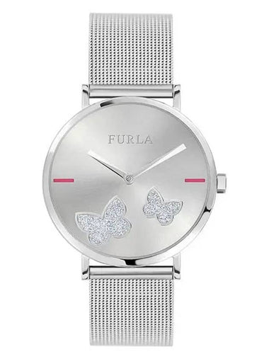 Giada Butterfly Silver Mesh Metal Women s Watch R4253113503 - FURLA - BALAAN 1