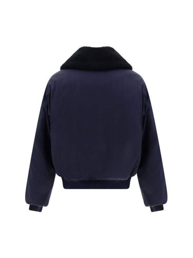 Boxy Fit Bomber Jacket Night Blue - AMI - BALAAN 3