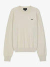 Victoria Embroidery Logo Sweatshirt Ivory - A.P.C. - BALAAN 2