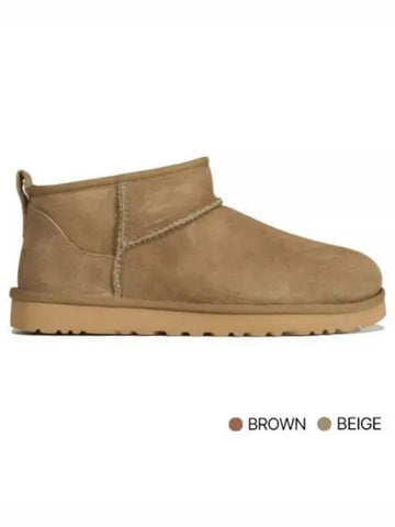 Ugg Women s Classic Ultra Mini Boots Beige Brown 1116109 - UGG - BALAAN 1