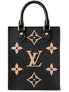 Petit Sac Plat Monogram Empreinte Tote Bag Black - LOUIS VUITTON - BALAAN 2