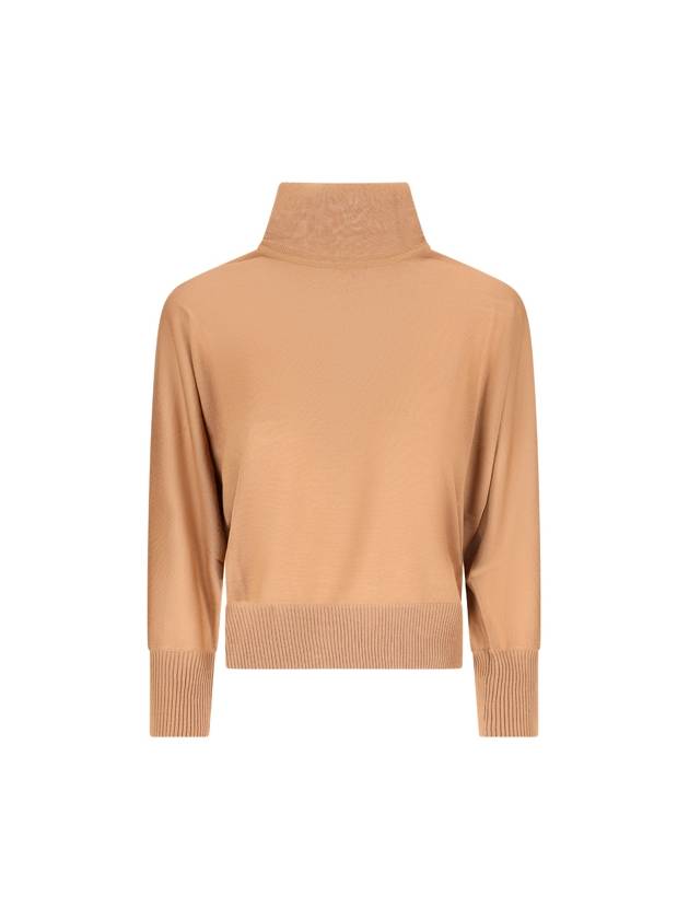 Women's Talea Virgin Wool Turtleneck Brown - MAX MARA - BALAAN 2