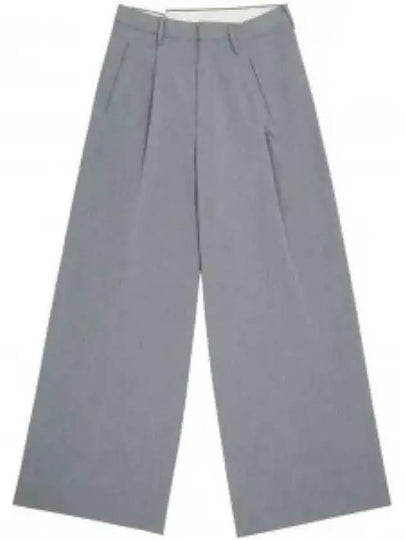 Asymmetric Pleated Wide Pants Grey - MAISON MARGIELA - BALAAN 2