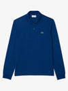 Classic Long Sleeve Polo Shirt Blue - LACOSTE - BALAAN 2