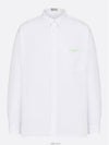 Cotton Long Sleeve Shirt White - DIOR - BALAAN 6