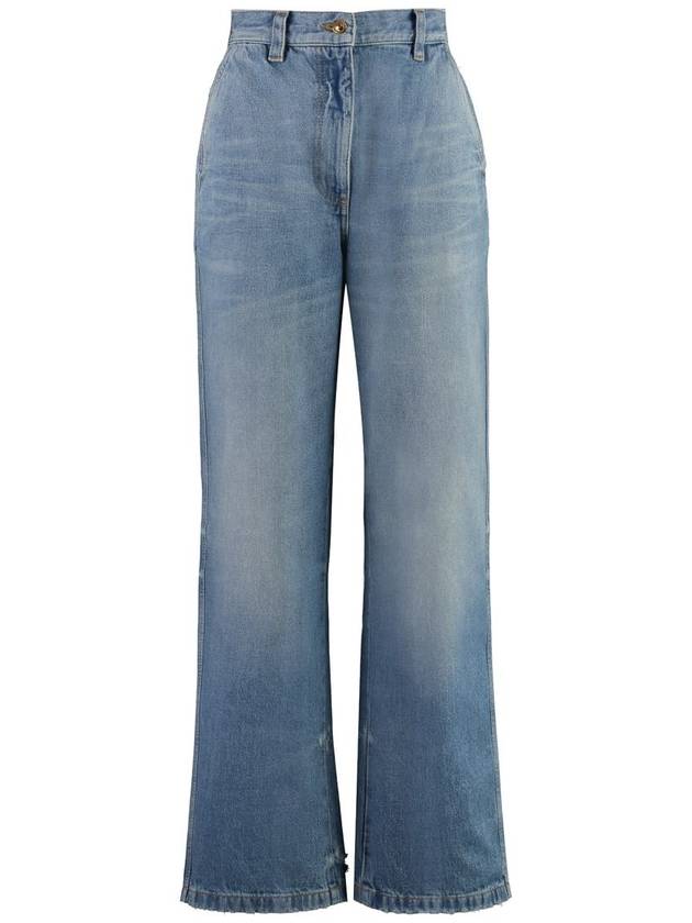 Denim Straight Pants PWYB027S24DEN0024040 Light Blue - PALM ANGELS - BALAAN 2