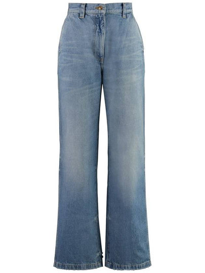 Denim Straight Pants PWYB027S24DEN0024040 Light Blue - PALM ANGELS - BALAAN 2