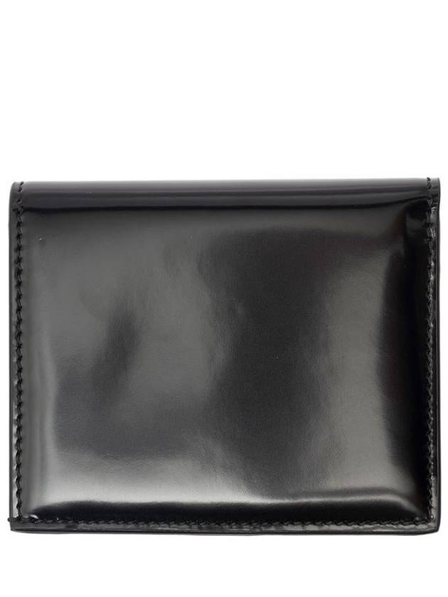 Gancini Compact Half Wallet Black - SALVATORE FERRAGAMO - BALAAN 3