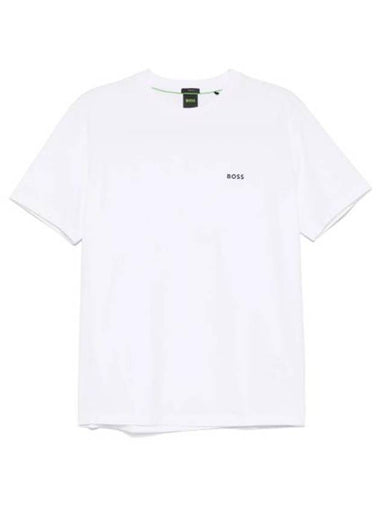 Logo Short Sleeve T-Shirt White - HUGO BOSS - BALAAN 1