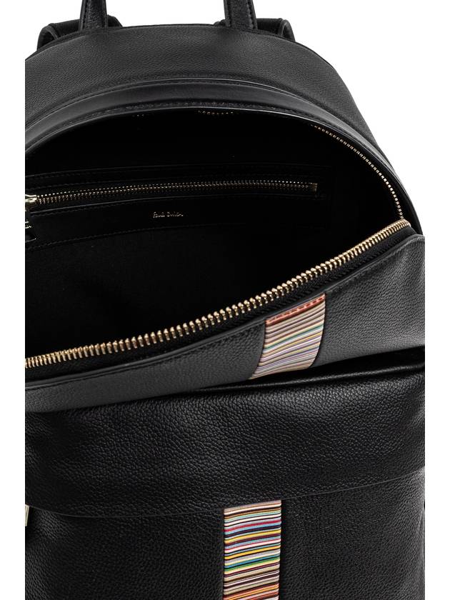 Paul Smith Leather Backpack, Men's, Black - PAUL SMITH - BALAAN 5