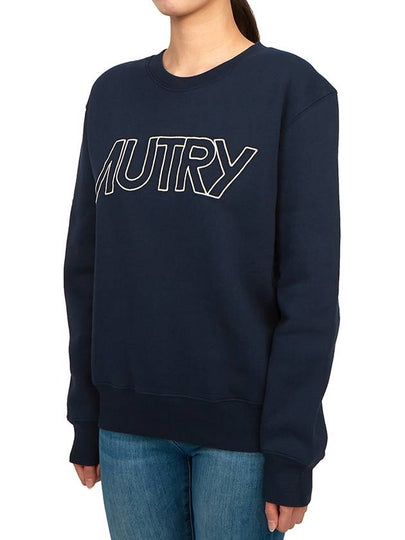 Women's brushed sweatshirt SWIW 408B BLUE - AUTRY - BALAAN 2