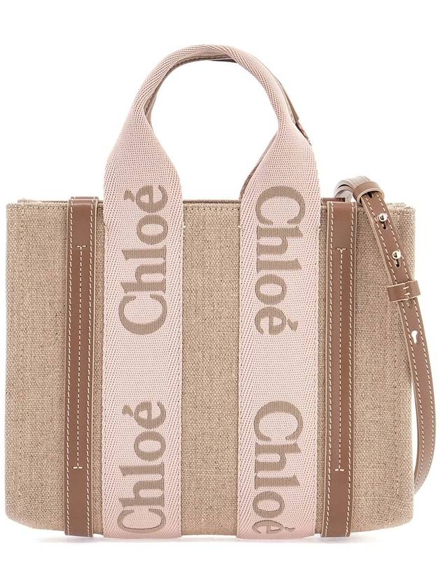 Woody Logo Small Tote Bag Blush Beige - CHLOE - BALAAN 2