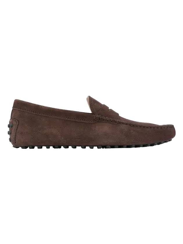 Men's Suede Gommino Driving Shoes Brown - TOD'S - 1