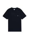 Logo Patch Short Sleeve T-Shirt Blue - CP COMPANY - BALAAN 2