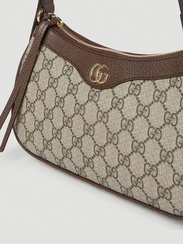 Ophidia GG Small Canvas Shoulder Bag Beige Ebony - GUCCI - BALAAN 6