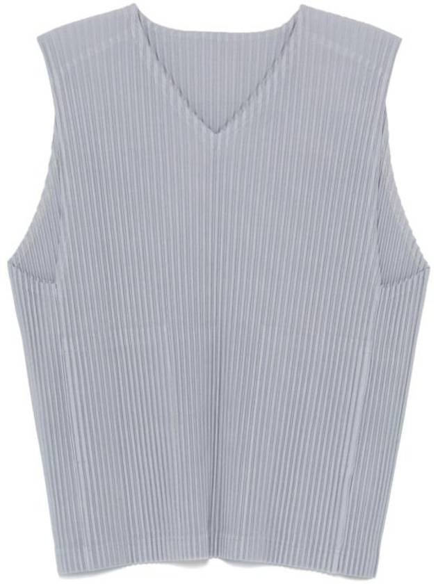 MC August Pleated Vest Grey - ISSEY MIYAKE - BALAAN 1