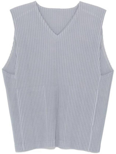 MC August Pleated Vest Grey - ISSEY MIYAKE - BALAAN 1