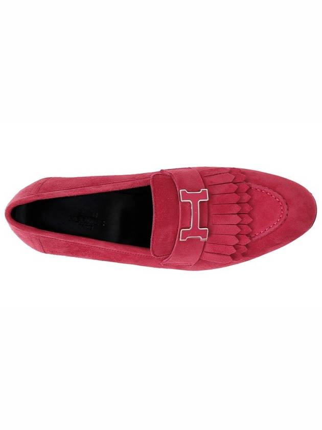 Rosefrancvoise Royal Suede Loafers - HERMES - BALAAN 4