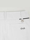 Drew High Waist Ribbed Bootcut Pants DF41PT04WHITE - DRUH GOLF - BALAAN 6