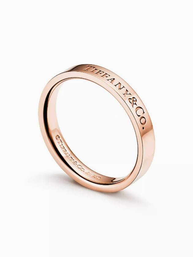 Band Ring Rose Gold Ring Women Men - TIFFANY & CO. - BALAAN 1