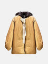 Women's Belted Shell Hood Down Padding Yellow - JIL SANDER - BALAAN 3