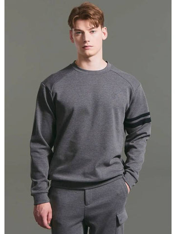 Men s sleeve color combination round Nagrang long t shirt dark gray - CLEVELAND GOLF - BALAAN 1