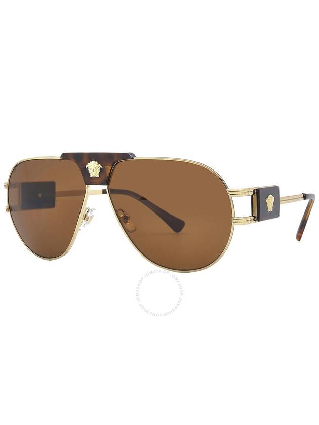 Versace Brown Pilot Men's Sunglasses VE2252 147073 63 - VERSACE - BALAAN 3